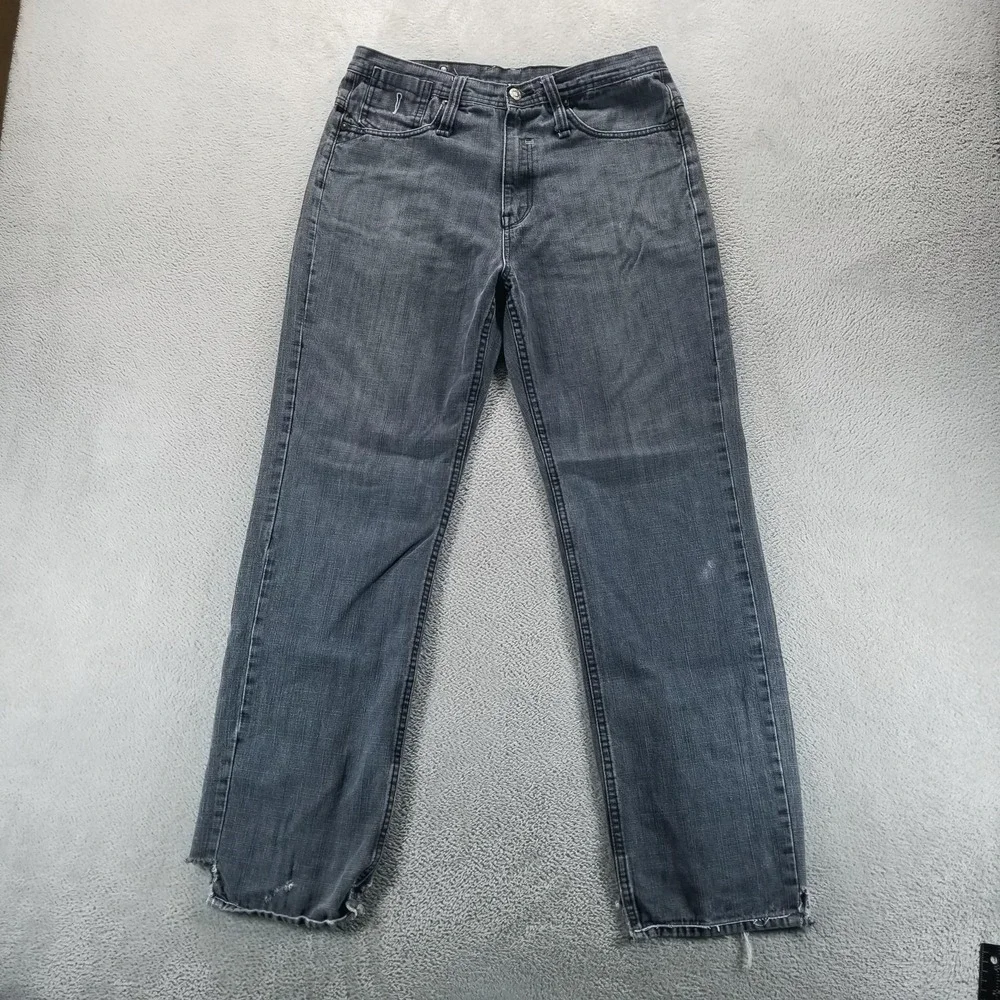 VTG Artful Dodger Jeans Mens 32x32 Blue Straight Distressed Hip Hop Skater‎